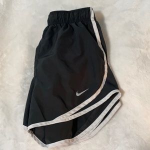 Gray & White Nike Tempo Shorts